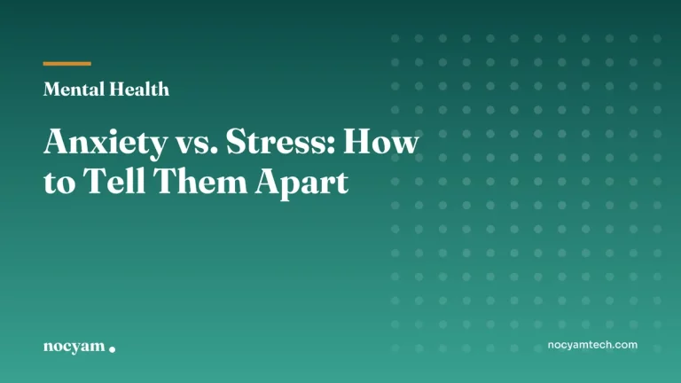 Anxiety versus stress explained