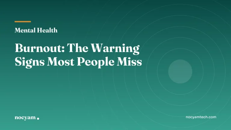 Burnout warning signs